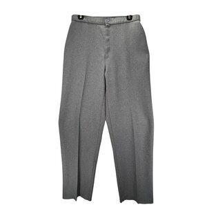 Vtg Levi Strauss Bend Over Pants USA Size 14 Gray Pleated Preppy Career Slacks